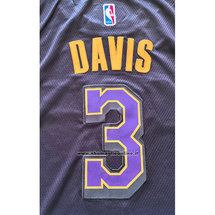 Maglia Los Angeles Lakers Anthony Davis #3 Citta 2024-25 Viola